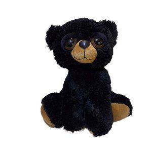 Aurora 2017 Black 10" Dreamy Brown Big Eyed Bear Plush Stuffed Animal Toy Beanie